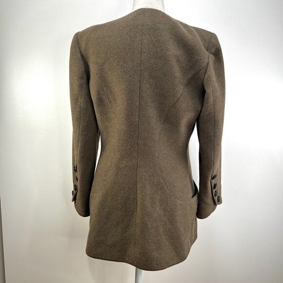 Calvin Klein Wool Blazer Green Preppy Corpcore - Picture 7 of 7